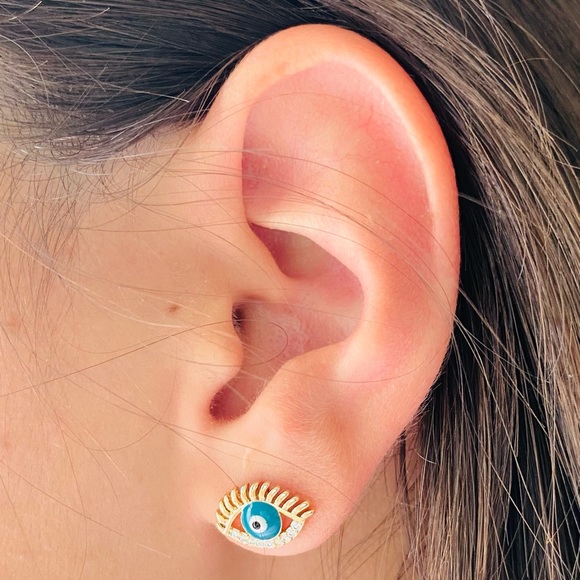 Evil Eye Necklace & Earrings - Picture 11 of 12